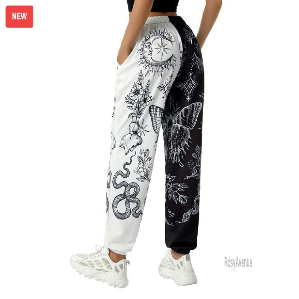 Boho Harem Pants High Waist Patchwork Sweatpants … - image 7